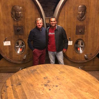 Checking wine for our customers for our guests at the source..