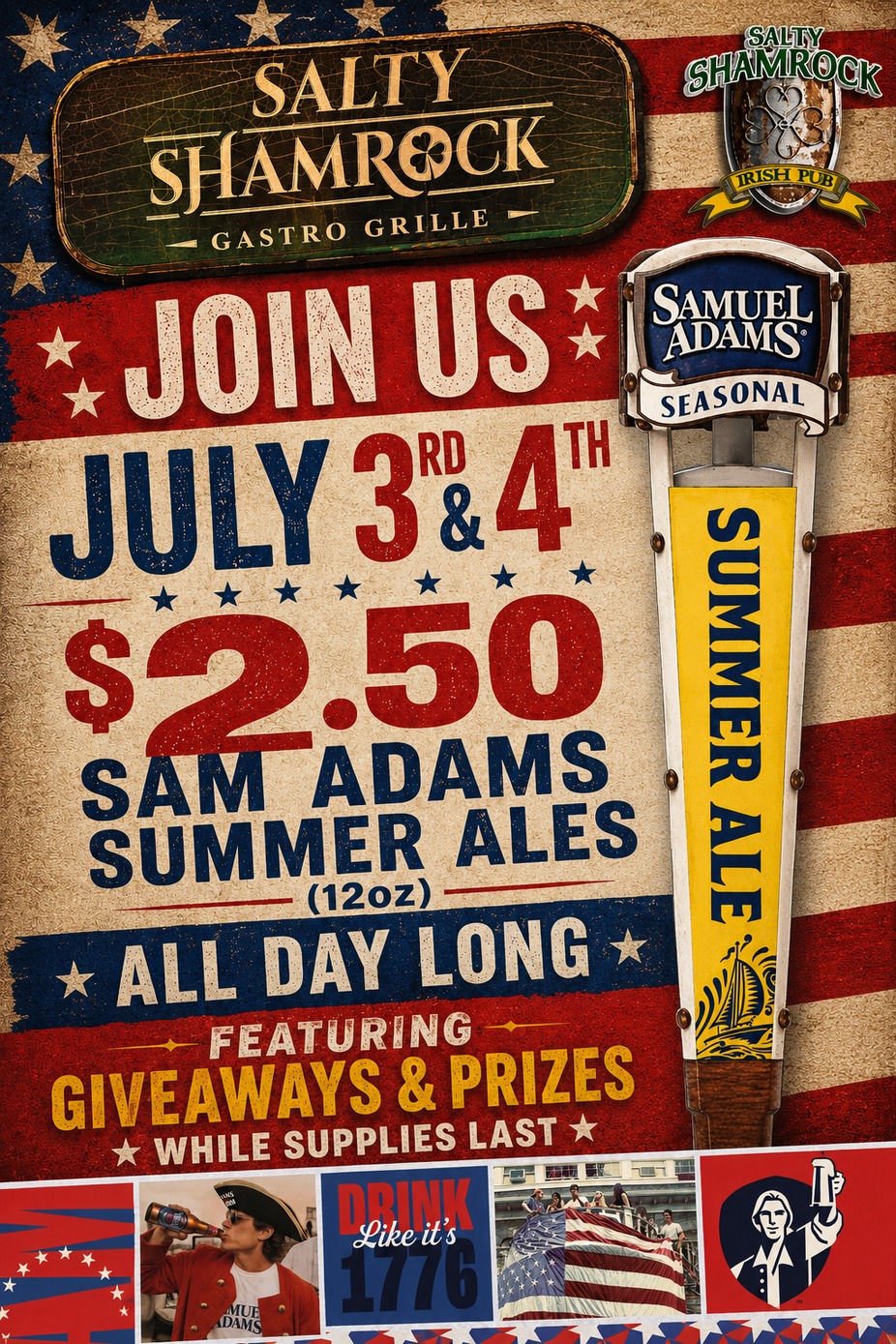 SAM ADAMS FOR THE 3rd AND 4th event photo