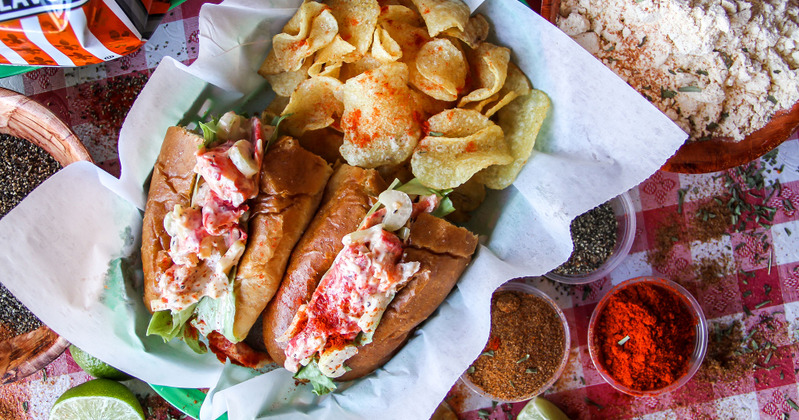 Sandwich served with chips