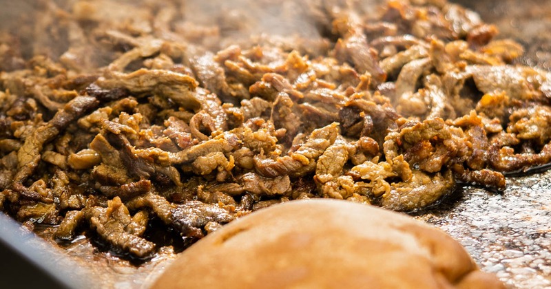 Carne Asada on the hot grill