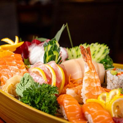 Sushi boat for two.