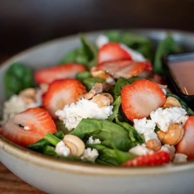 Strawberry Spinach Salad.