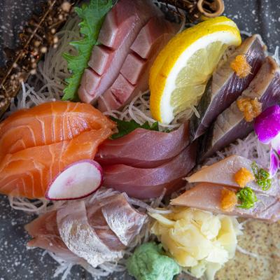 Sashimi sampler.