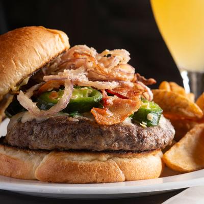 Burger closeup