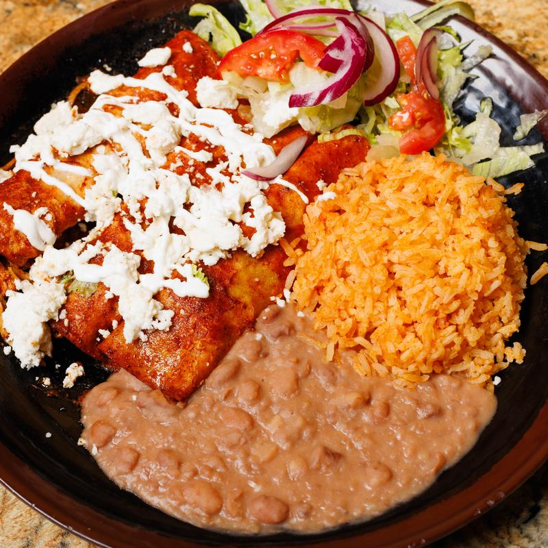 menu item 3 of 8, Enchiladas de Pollo o Queso
