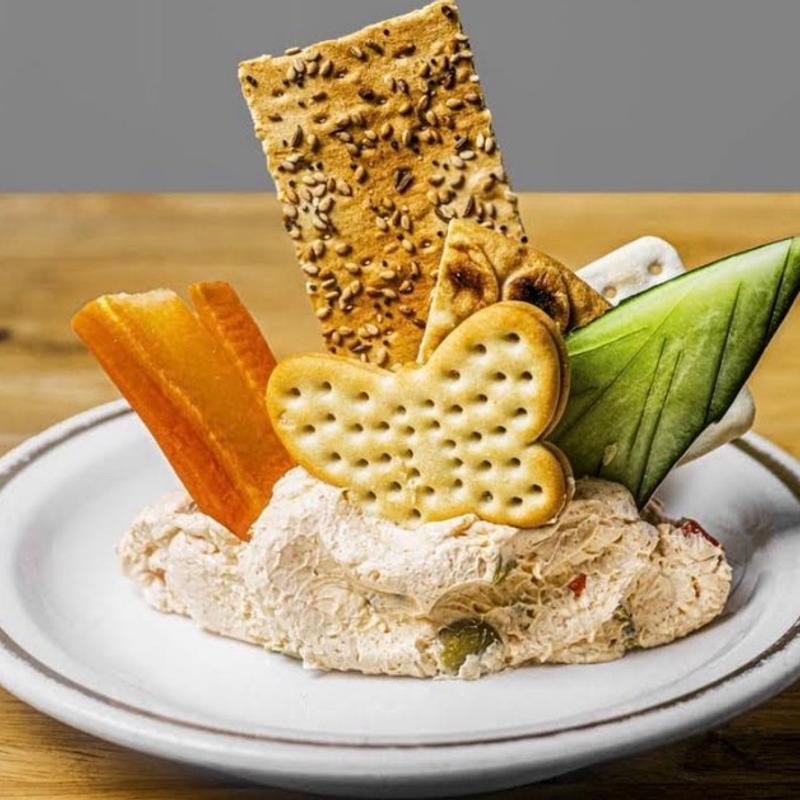 Chicken Salad and Crackers photo