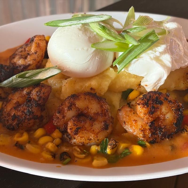 Cajun Shrimp & Grits with Eggs photo