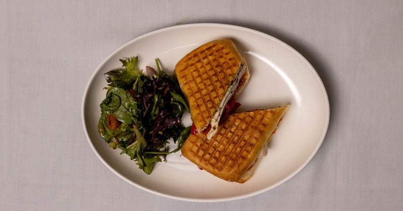 Grilled chicken panini