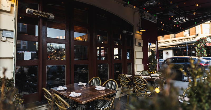 Exterior, tables and chairs