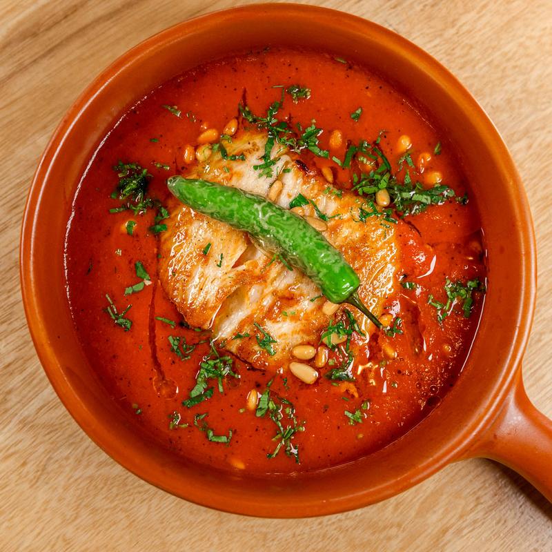 Grilled Fish with Tomato Sauce photo