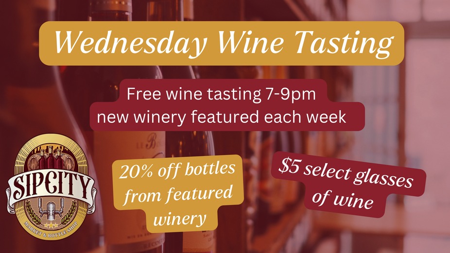 Wine Wednesday - Free Wine Tasting event photo