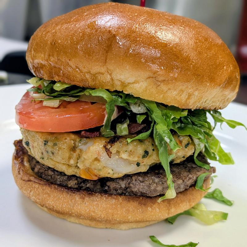 Surf N Turf Burger Special photo