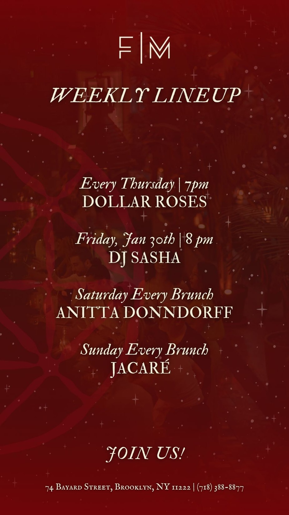 January Lineup Week 4 event photo