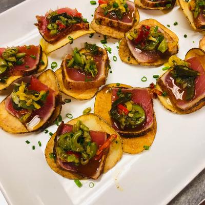 Tuna tostadas.