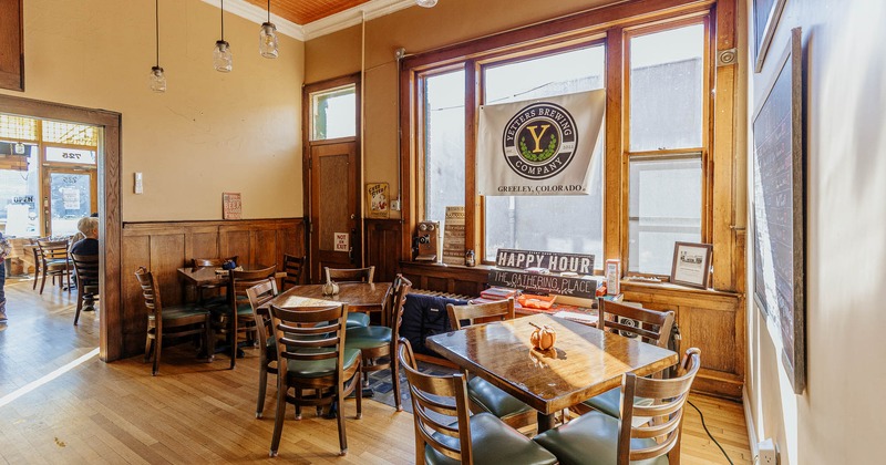 Interior, dining tables