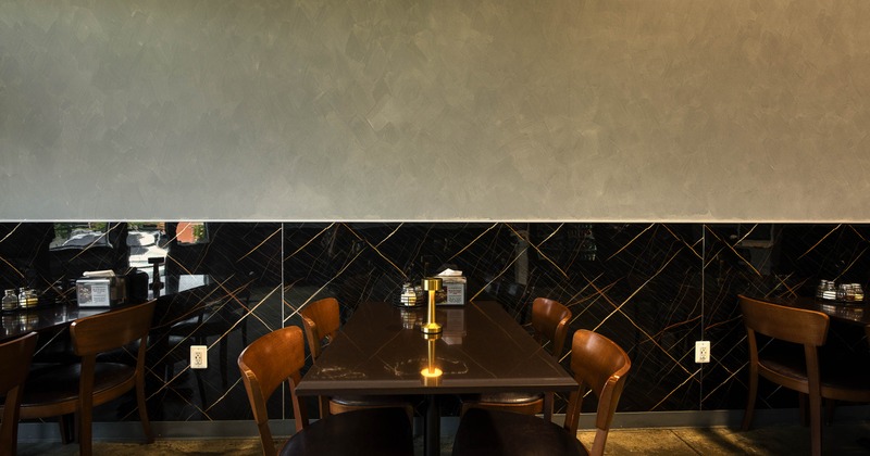 Dining tables ready for guests