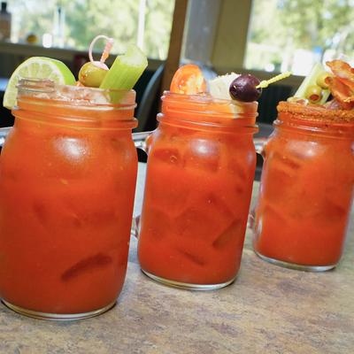 Bloody Mary cocktails.