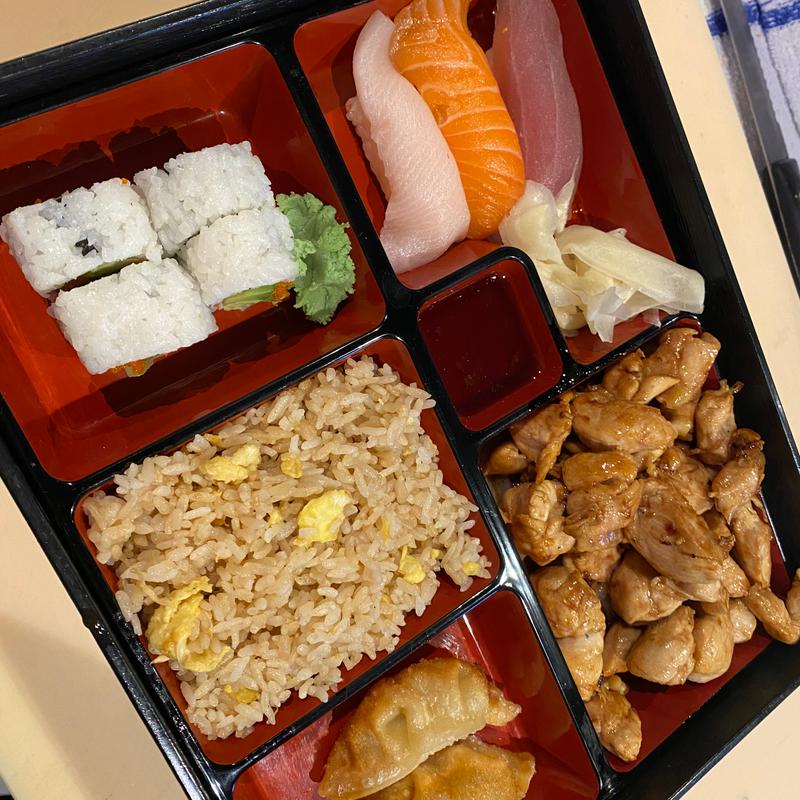 Chicken Teriyaki & Sushi Bento Box photo