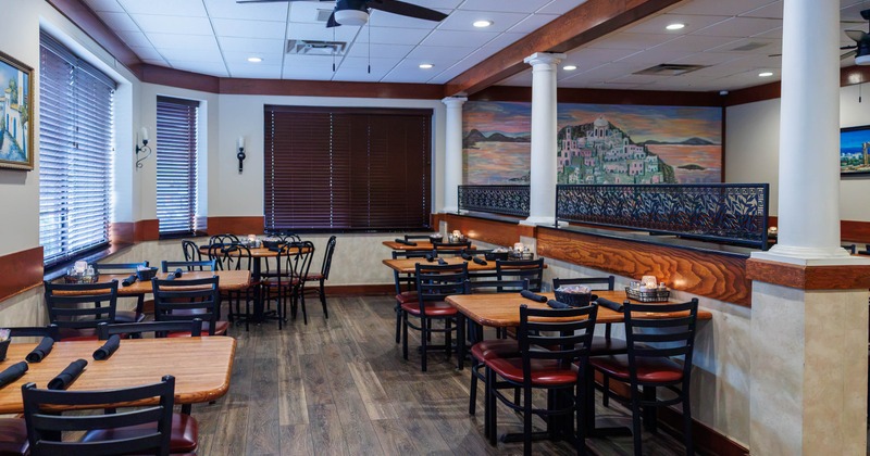 Interior, chairs and tables