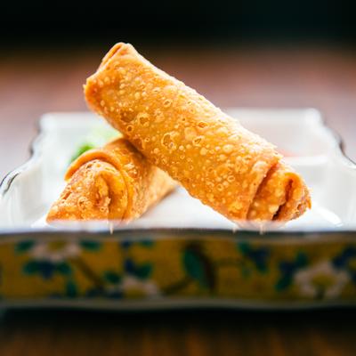 Pork egg rolls.