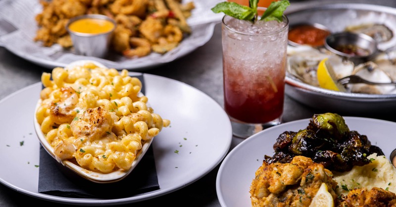 Interior, dining area with dining booth