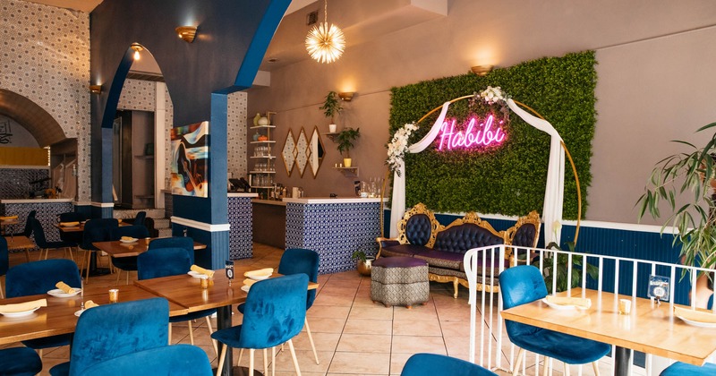 Interior, seating area