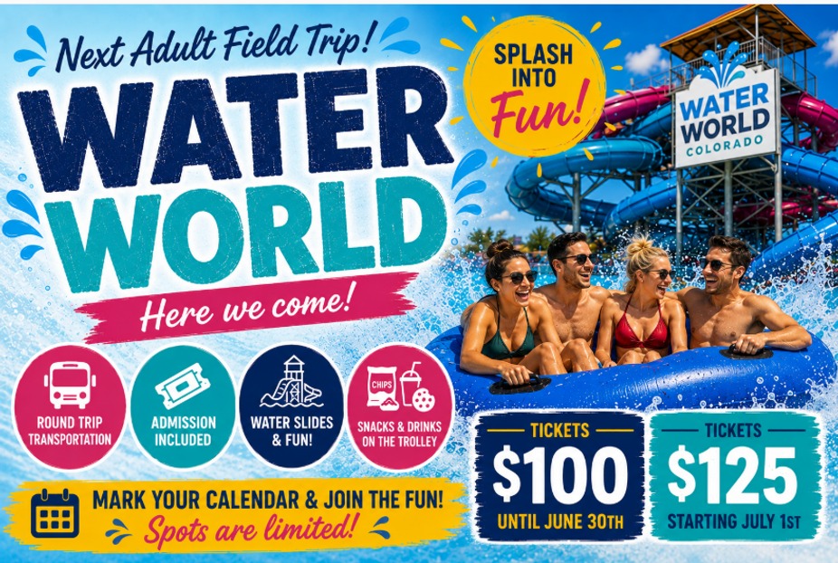 Adult Field Trip to Water World 7/15/2026 event photo
