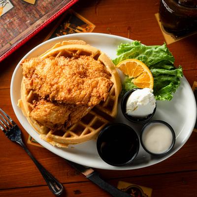 Southern Fried Chicken And Waffle.