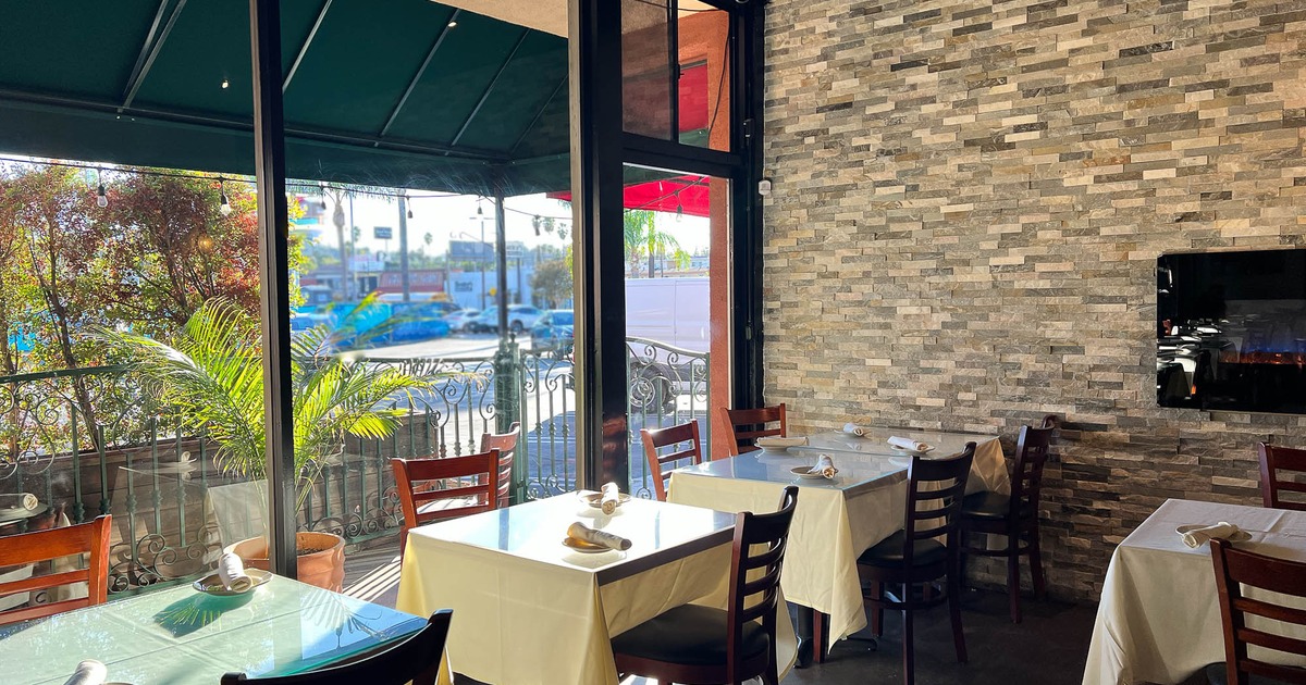 interior dining area with tables and chairs ready for guests