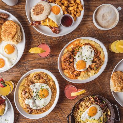 Food group, view from above