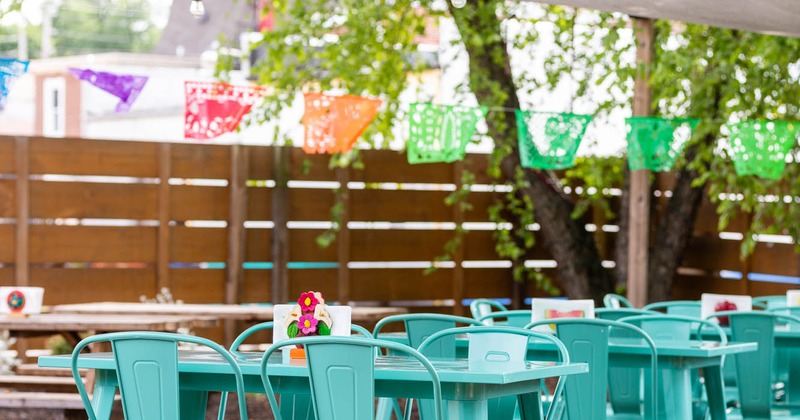 Exterior, seating area