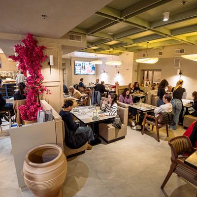 Interior, dining area.