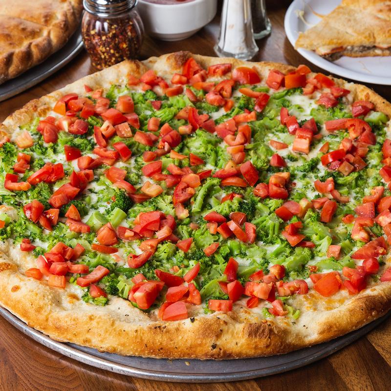 Broccoli, Tomatoes & Ricotta Pizza photo