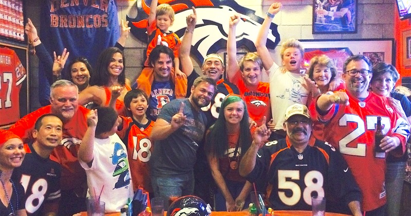 People in jerseys, group photo