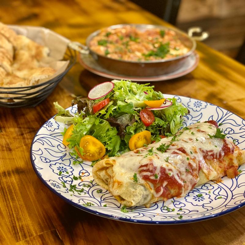 Mushroom and Veggie Crêpe photo