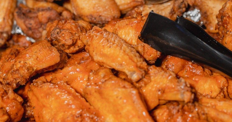 Chicken wings, close up