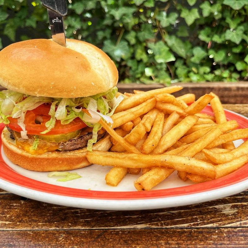 BURGER, CHICKEN OR GARDEN BURGER photo