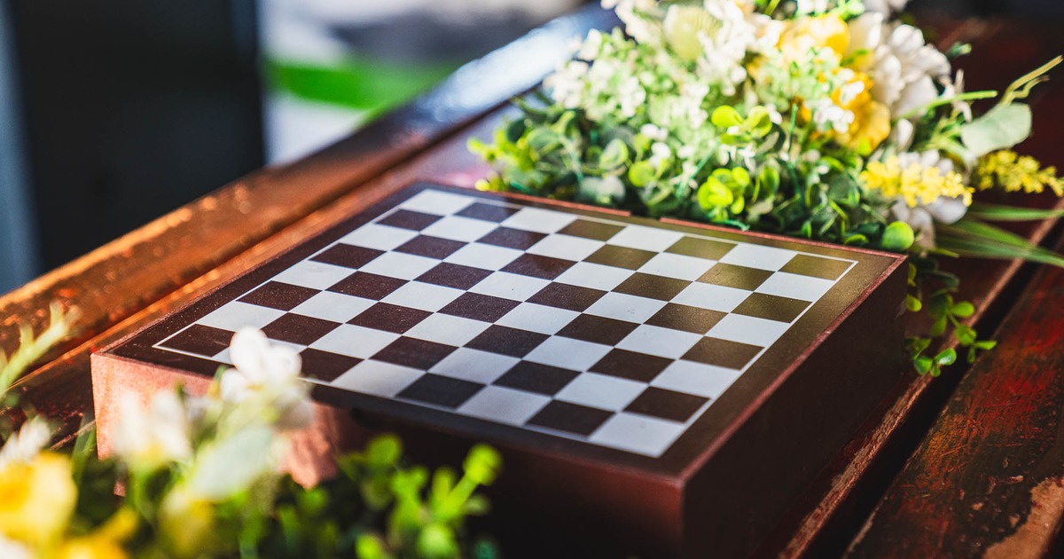 Wooden chessboard