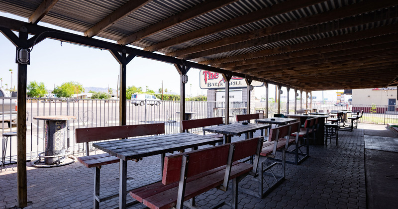 Exterior, seating area