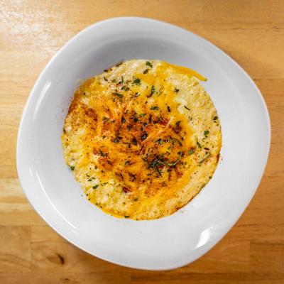 Cheesy Cajun Grits.