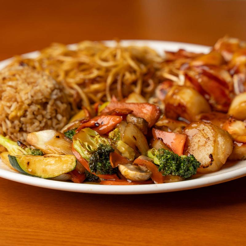 Lobster , shrimp and Scallop photo