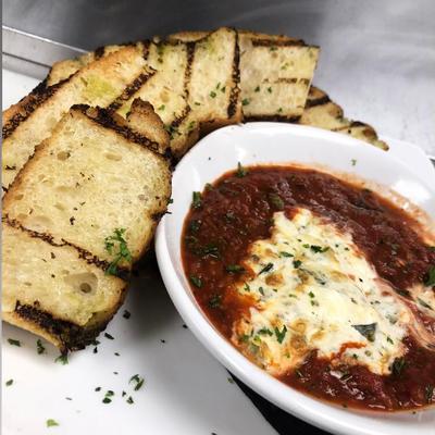 House-made Baked Boursin Dip served with Italian-herbed focaccia.