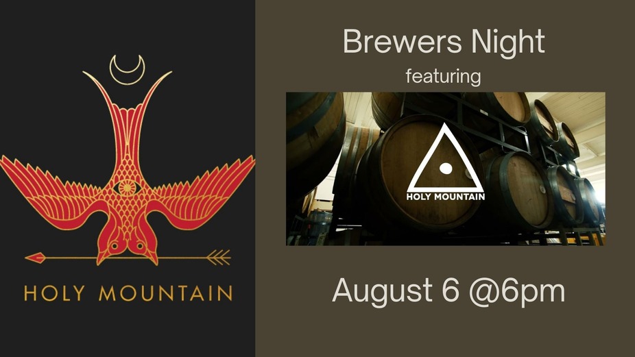 Brewers Night - Holy Mountain Brewing event photo