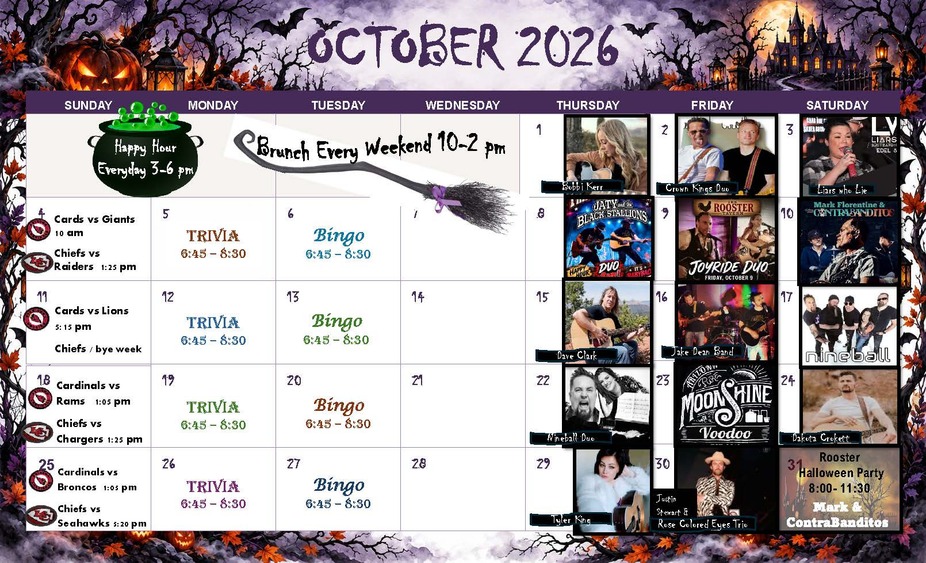 CHECK  OUT OF COOL EVENTS IN OCTOBER event photo
