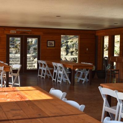 Tables in combined order for a celebration