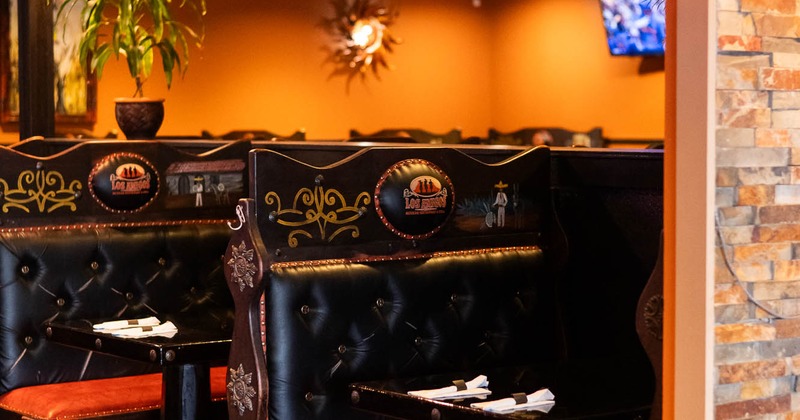 Interior, seating space, booths