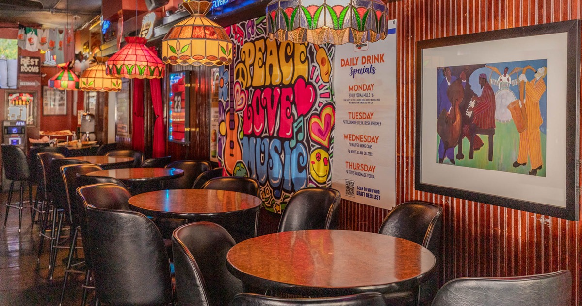 Bar Room with high top tables