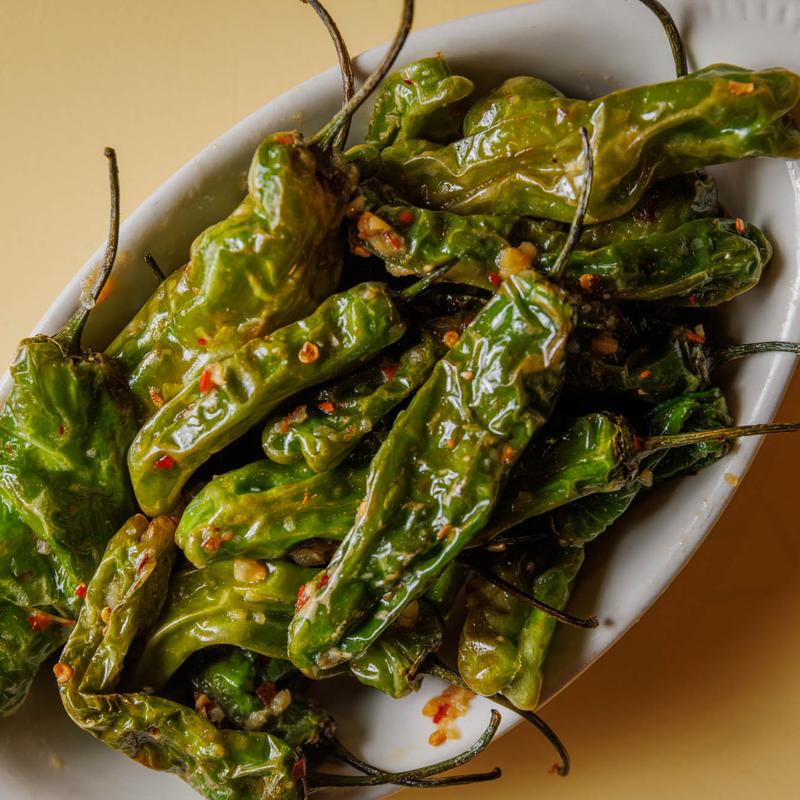 Spicy Garlic Shishito Peppers photo