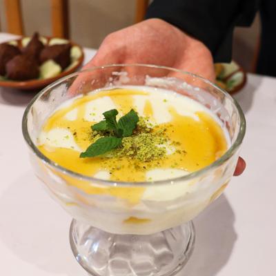 One of restaurant desserts