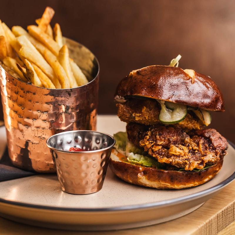 menu item 7 of 17, Schnitzel Sandwich (Chicken or Pork)